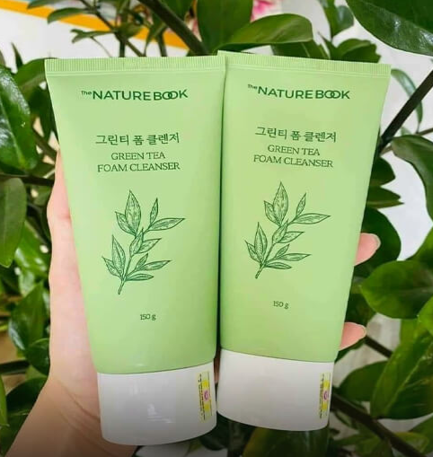 Sữa rửa mặt trà xanh The Nature Book - The Nature Book Green Tea Foam Cleanser ( tuýp 150g)